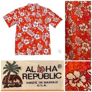 Aloha Republic Island Tropics made in Hawaii 5X Hawaiian shirt